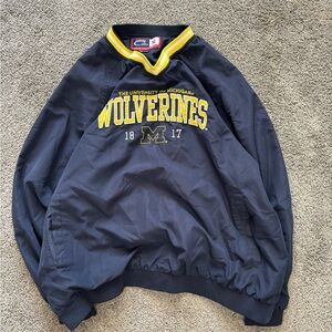 Vintage‎ maize and blue u of m michigan windbreaker
